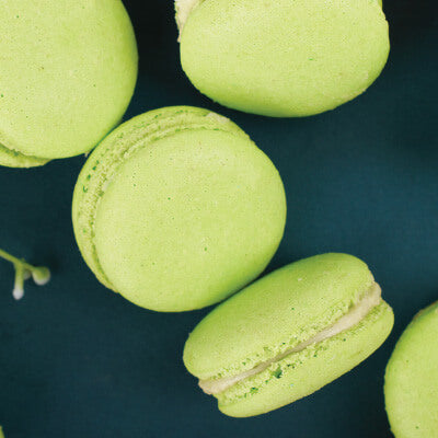 Pistachio Macarons by 99 Pancakes