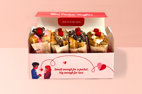 Valentine's Special Assorted Mini Pocket Waffles Box