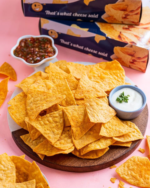Cheddar Cheese Nachos Chips by 99 Pancakes