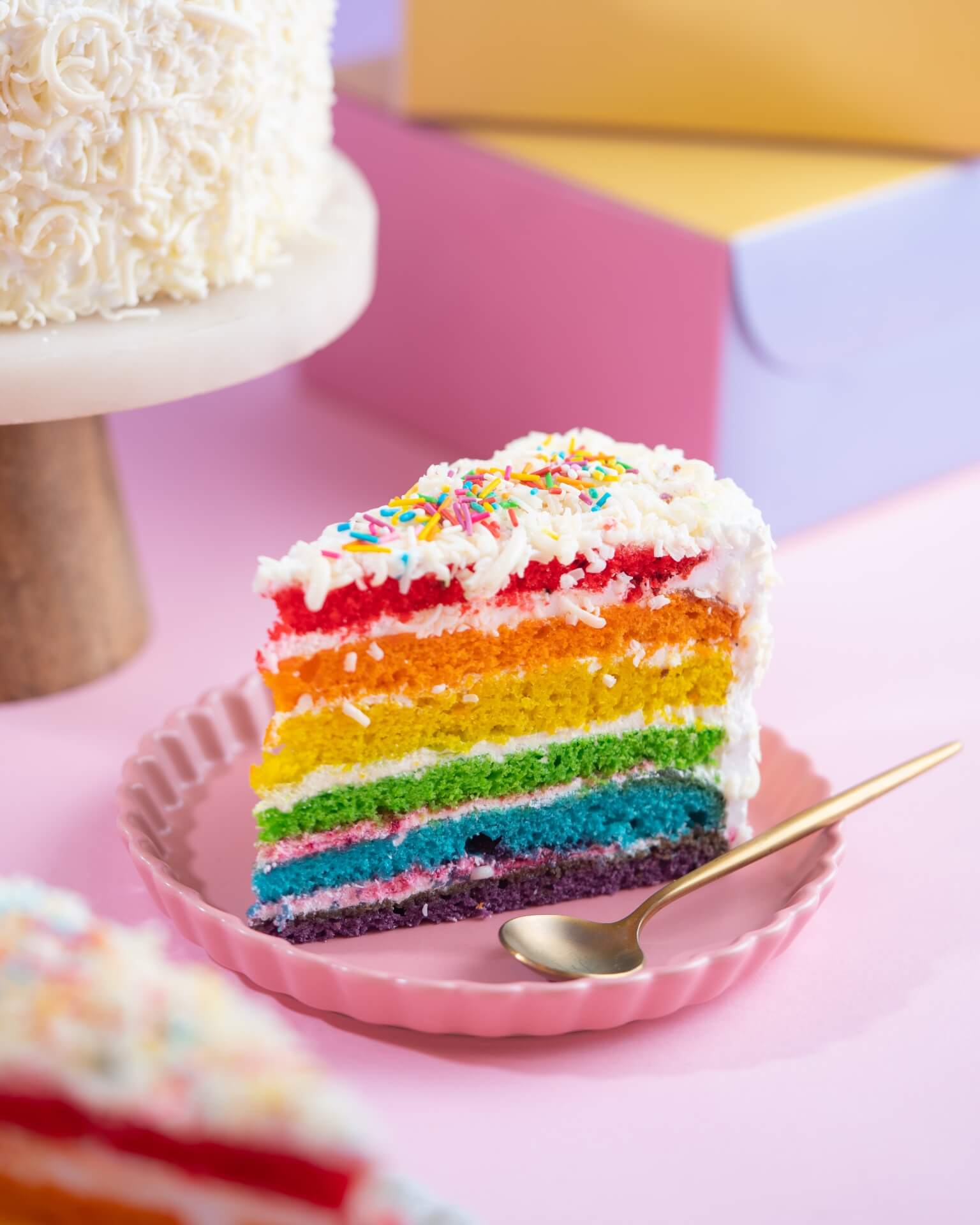 Rainbow Cake - Joanne Eats Well With Others