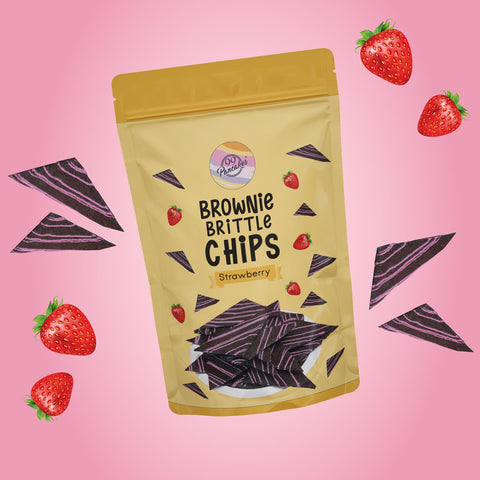 Brownie Brittle Chips - Strawberry by 99 Pancakes